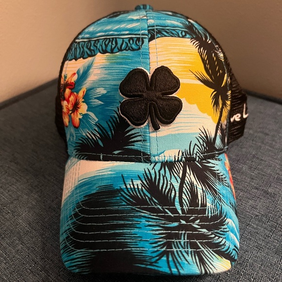 Black Clover Tropical Print Adjustable Cap - Picture 1 of 5